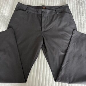 Lee Womens Wrinkle Free Pants Size 18M Gray